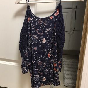 Open shoulder blouse